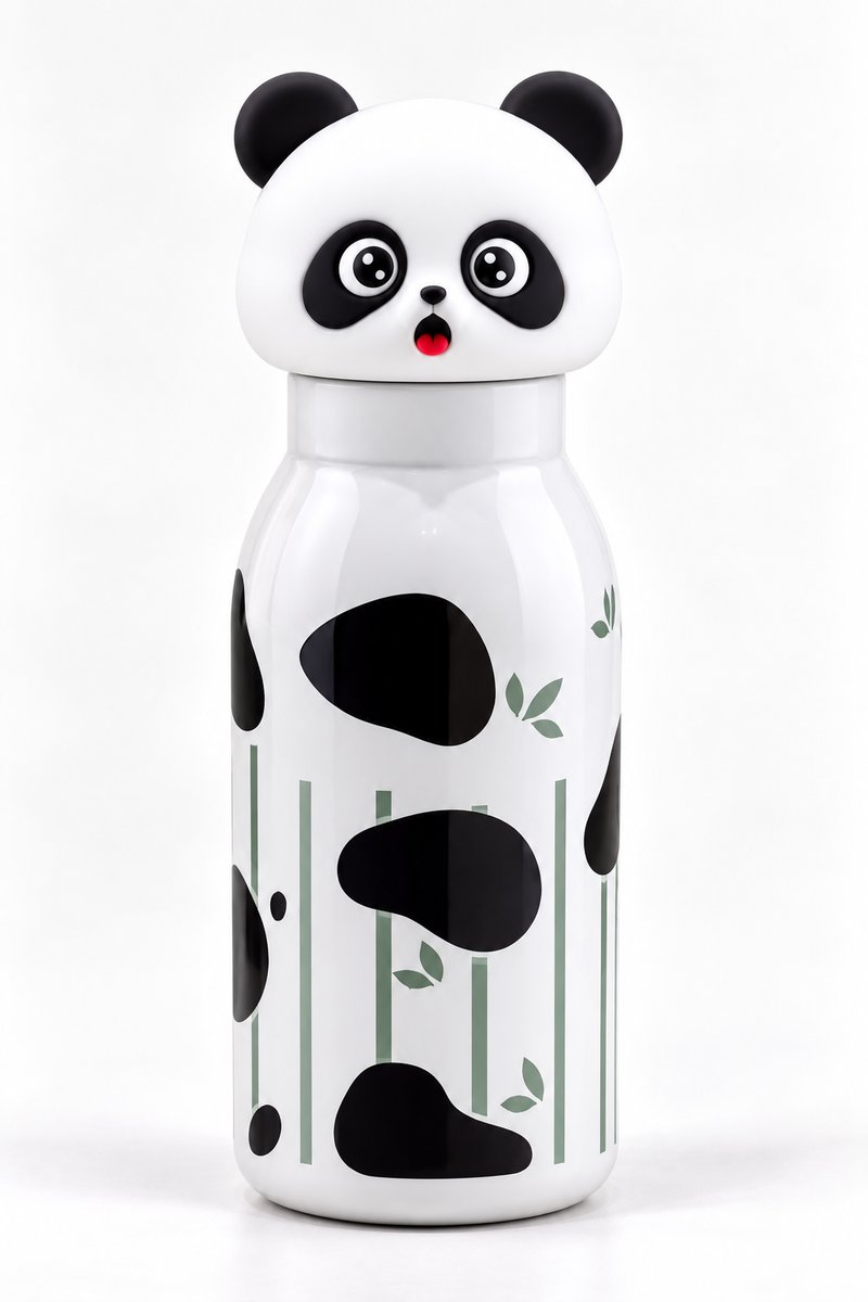 Panda Character Water Bottle